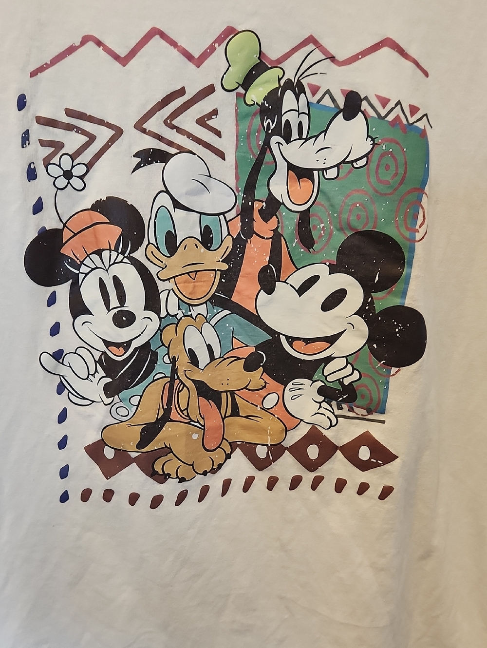 Disney Multi-Color Classic Character Short Sleeve Tee